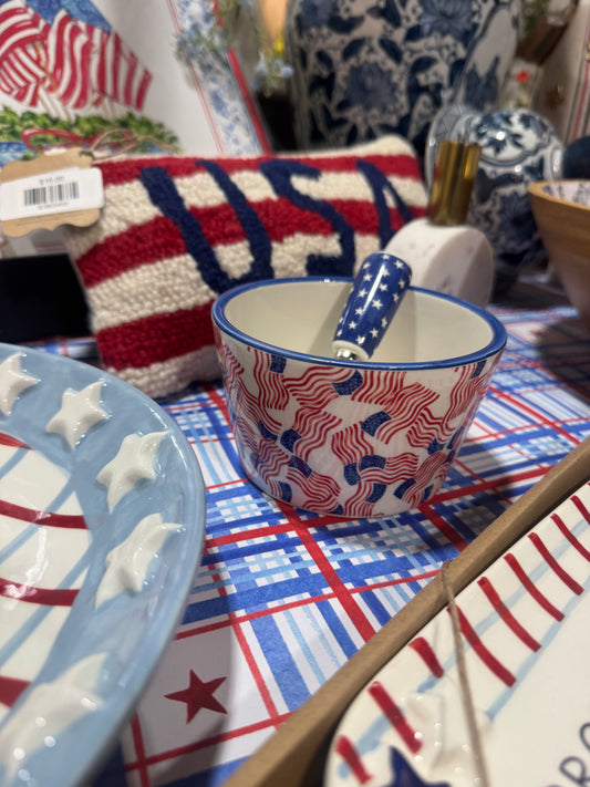 Stars and Stripes Bowl & Spreader