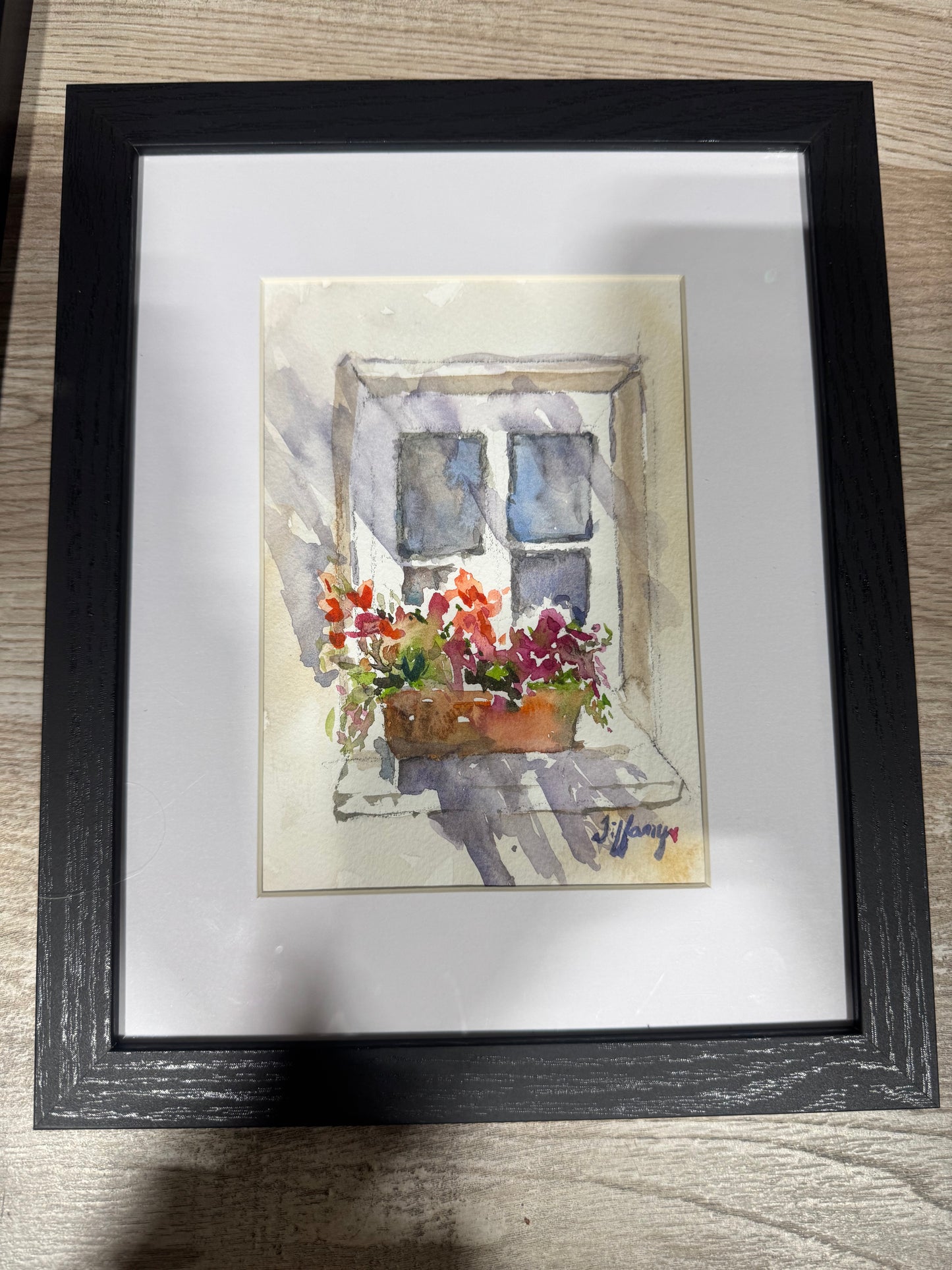 Window Watercolor Painting