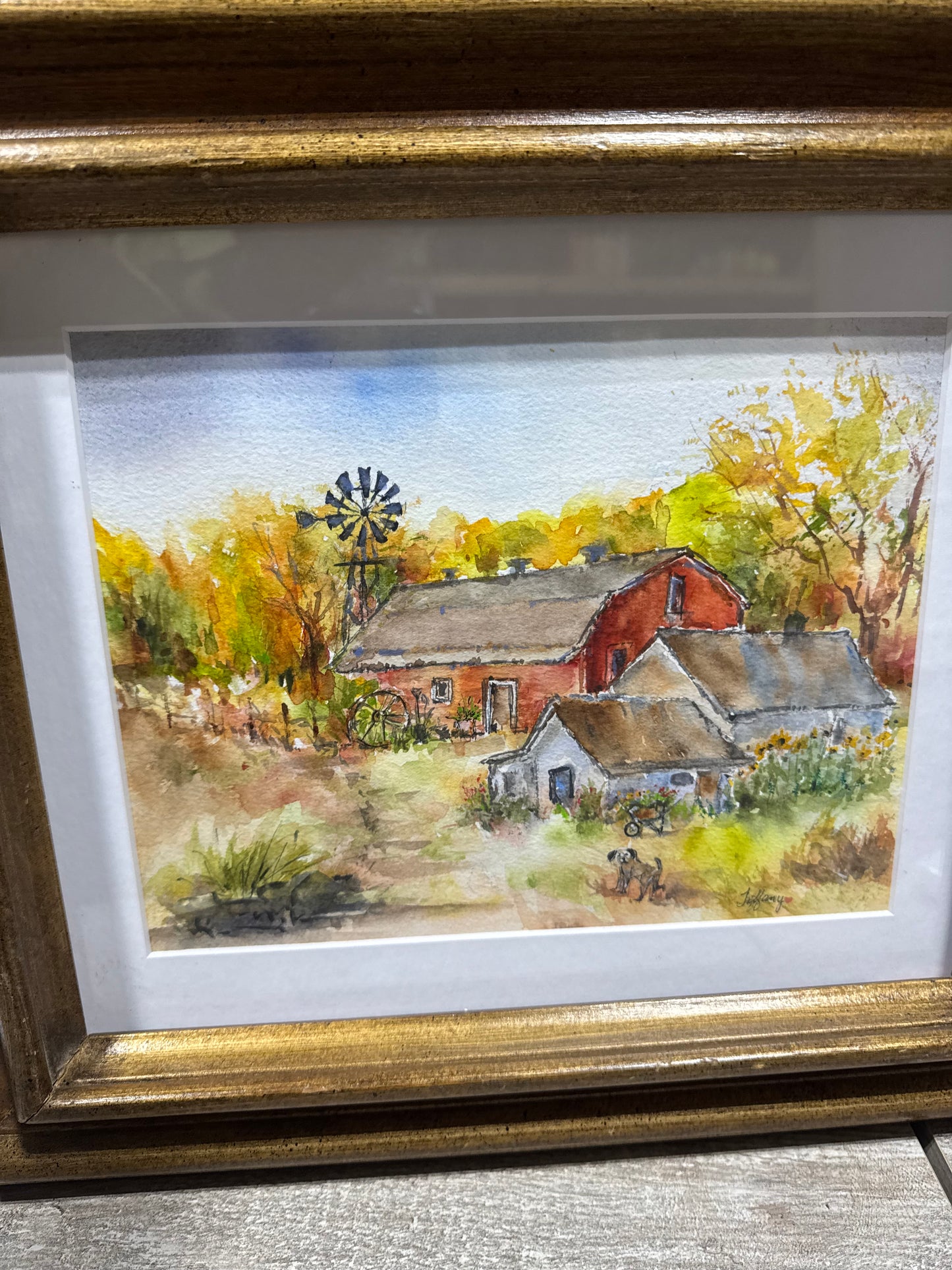 Barn Watercolor Picture