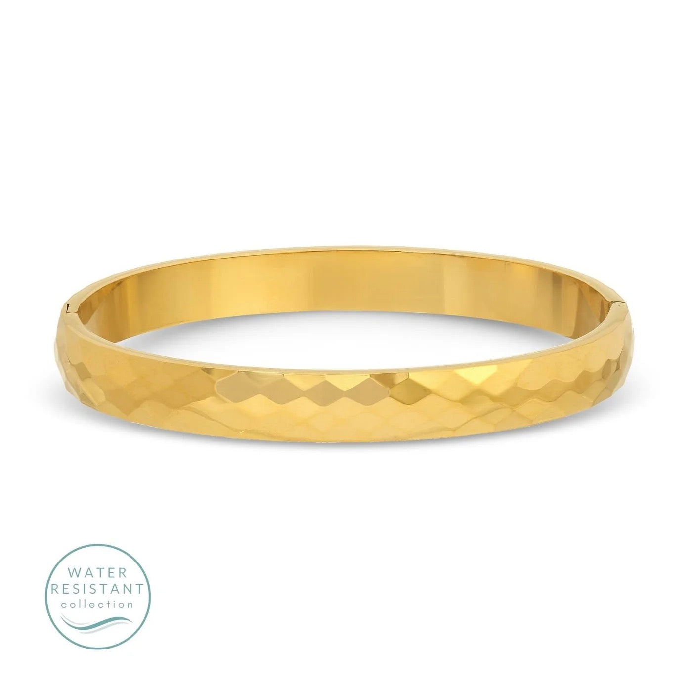 textured hinged bangle
