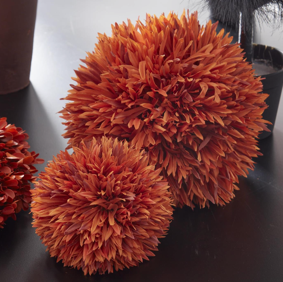 8 INCH ORANGE ALLIUM BALL