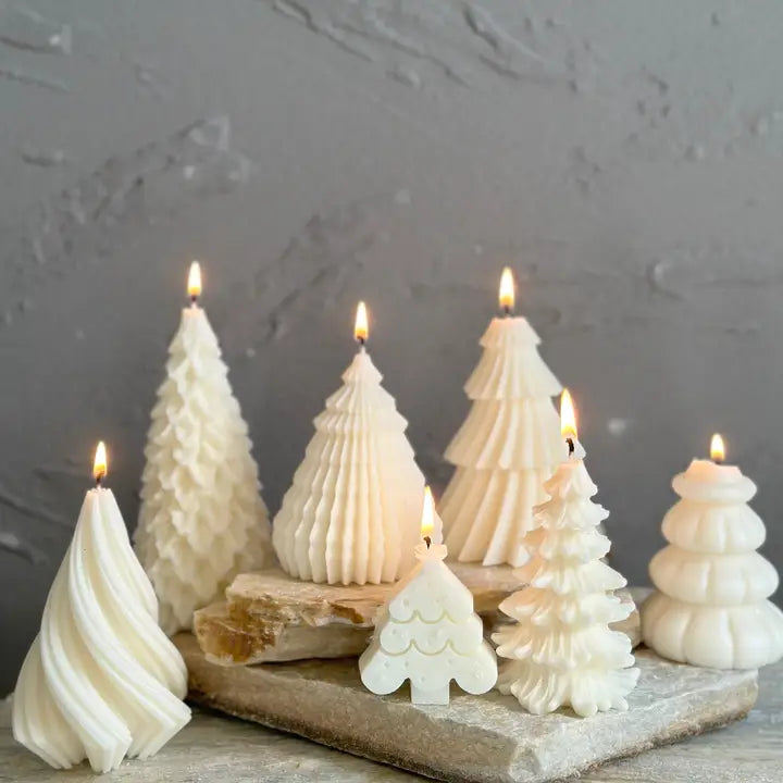 Christmas Tree Candle Collection Snow Tree, Unscented18.00