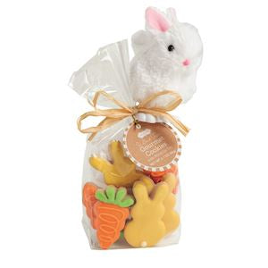 White Bunny Easter Gourmet Cookies & Toy Set