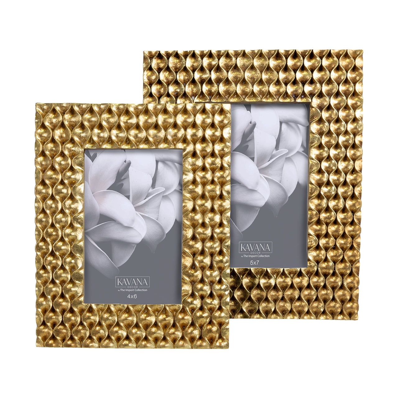 Small Gold Bead Frame 4x6
