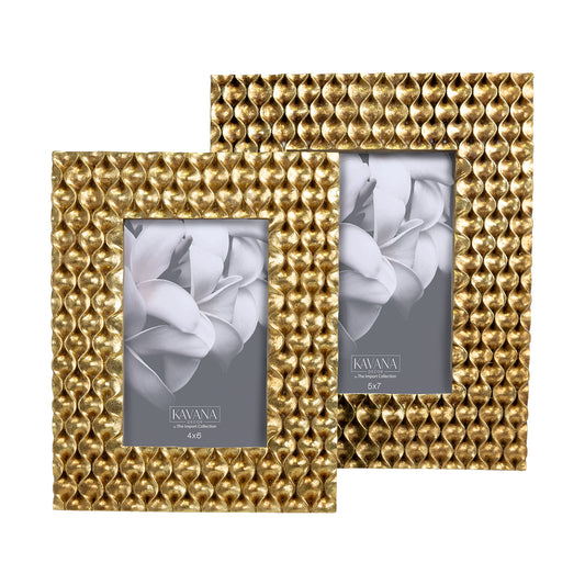 Small Gold Bead Frame 4x6