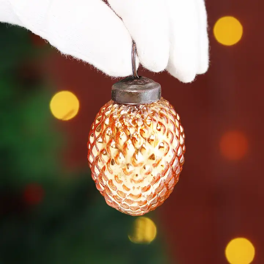 Christmas  12 Copper Glasspinecone