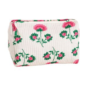 Peony White Block Print Bag