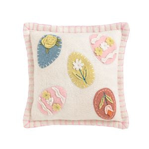 Easter Egg Felted Mini Pillow