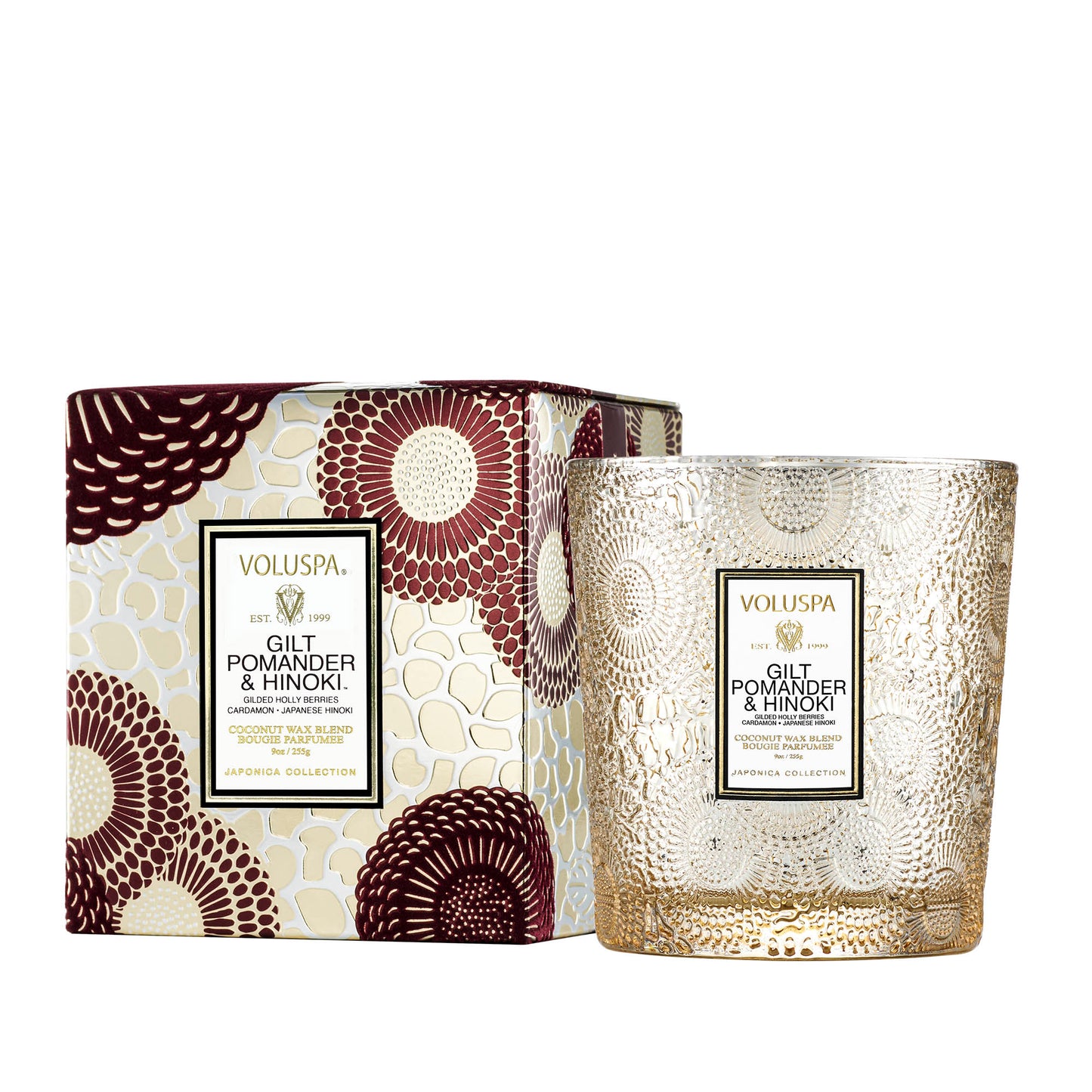 Voluspa Gilt Pomander & Hinoki Candle