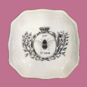 Fancy Bee Porcelain Bon Bon Tray