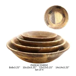 Medium  Mango Wood Serving Bowl