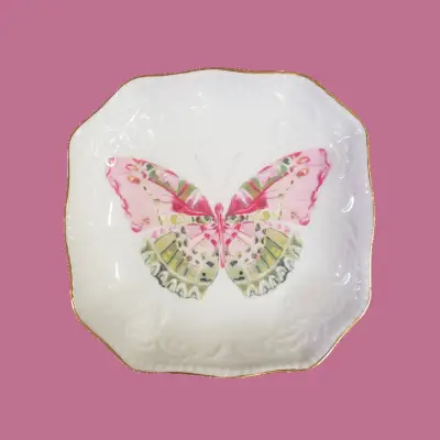 Butterfly Porcelain Bon Bon Tray