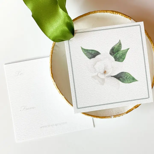 Watercolor Magnolia Gift Tag (12 Tags)