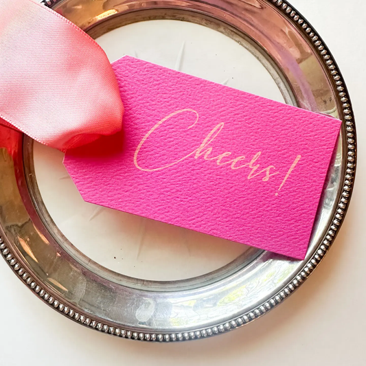 Pink & Orange Gift Tags (12 Tags)