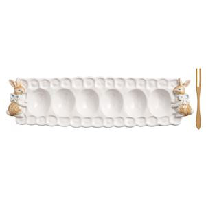 Bunny Easter Deviled Egg Tray Set