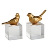 5.25" Gold Bird on Acrylic Block  each (2 bird positions)