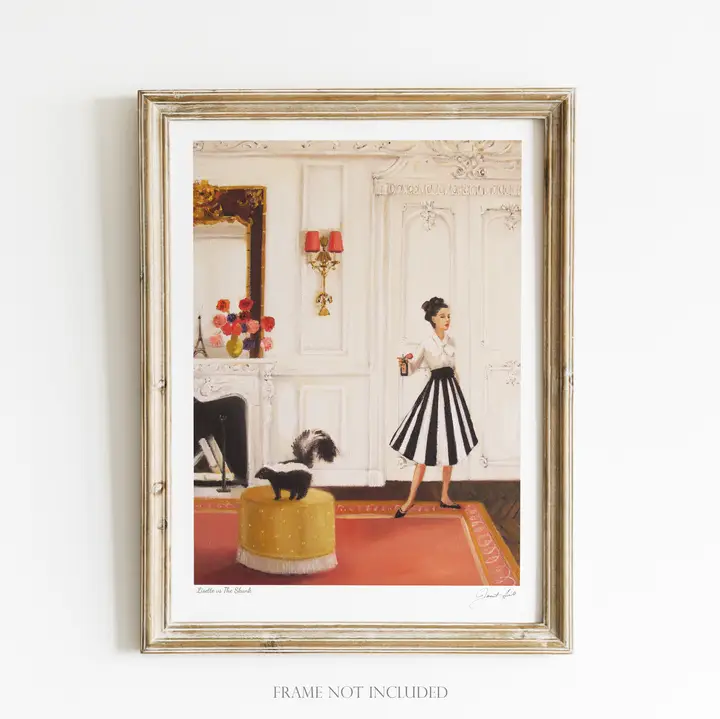 Lisette Vs the Skunk Art Print - 8.5" X 11"