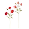 25" Real Touch Pink & Red Poppy Spray each stem sold separately