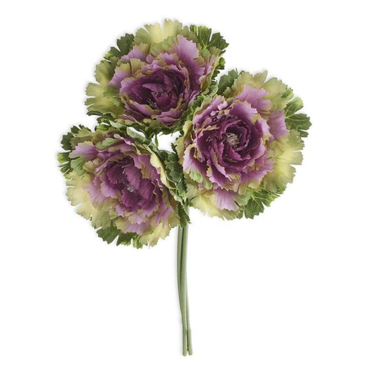 1.5 Inch Purple Cabbage Bundle (3 Stems)