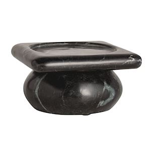 Black Marble Pillar Holder