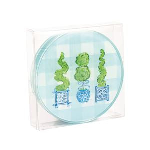 Three Topiary Coaster