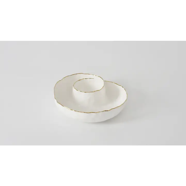 Round Chip & Dip Bowl