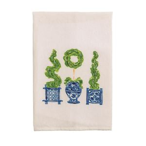 Painted Three Topiary Towel