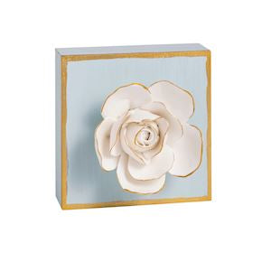 Blue Flower Plaque