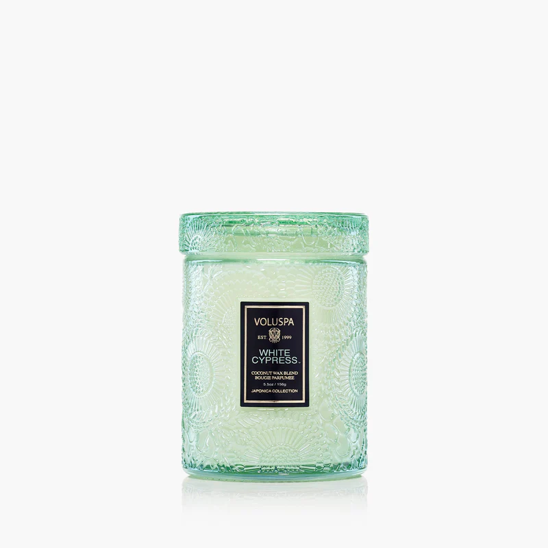 Voluspa White Cypress 5.5 oz small jar