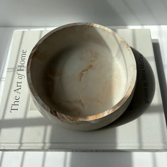 Peach Concrete Bowl