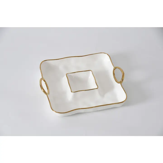 Square Chip & Dip Tray