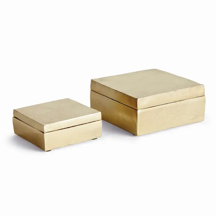 Large 33.80Gold Cressida Lidded Box