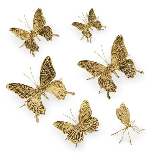 Wing up small Gold Butterfly