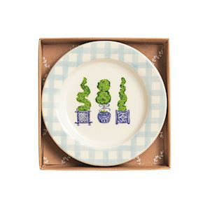 Three Topiary Tidbit Plate