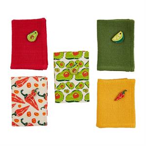 Fiesta Towels Set of 5